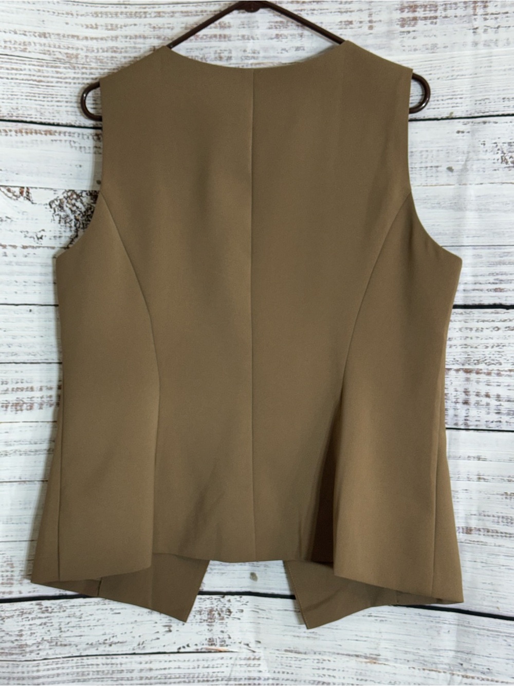 BTFBM Vest Womens Size Large Button Front Brown Summer Dressy Business Casual - Picture 5 of 11